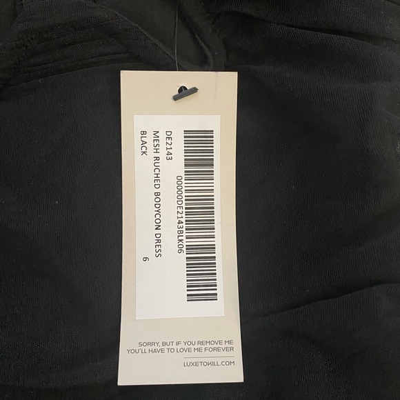 Luxe to Kill Mesh Ruched Bodycon Dress - Picture 4 of 4